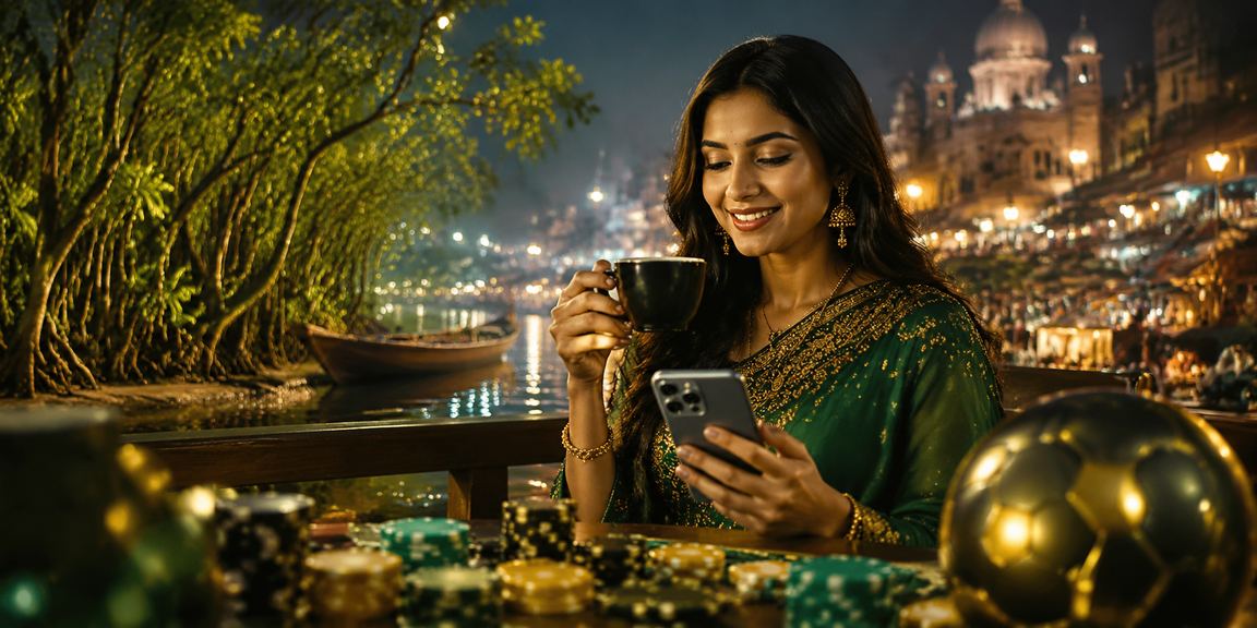 সুন্দরবন মোবাইল ক্যাসিনো গেমিং এর একটি রাতের দৃশ্য